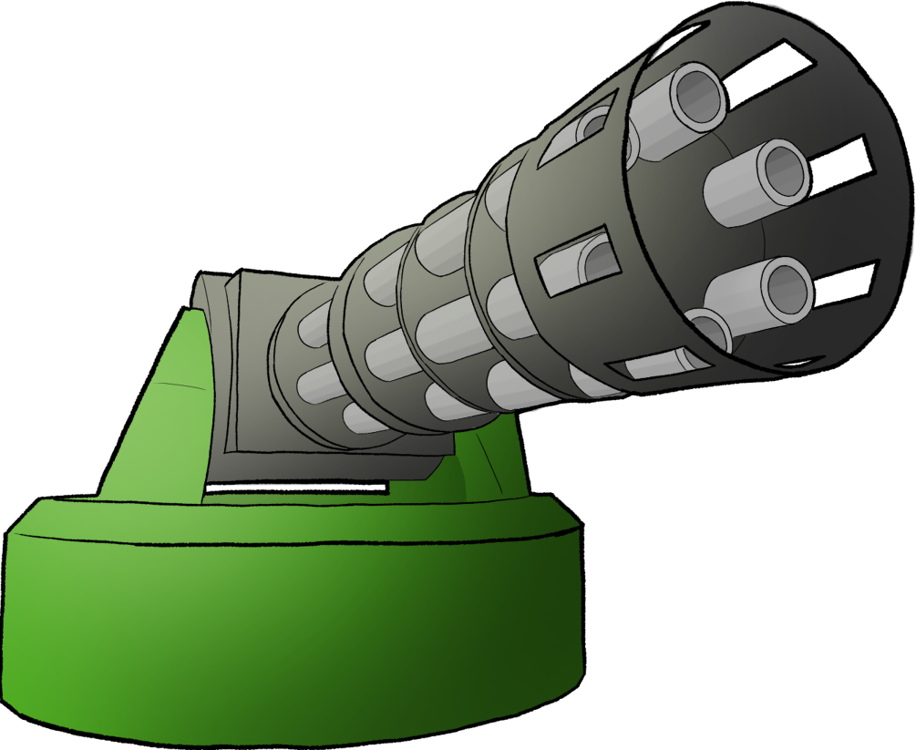 Coloured Turret Model